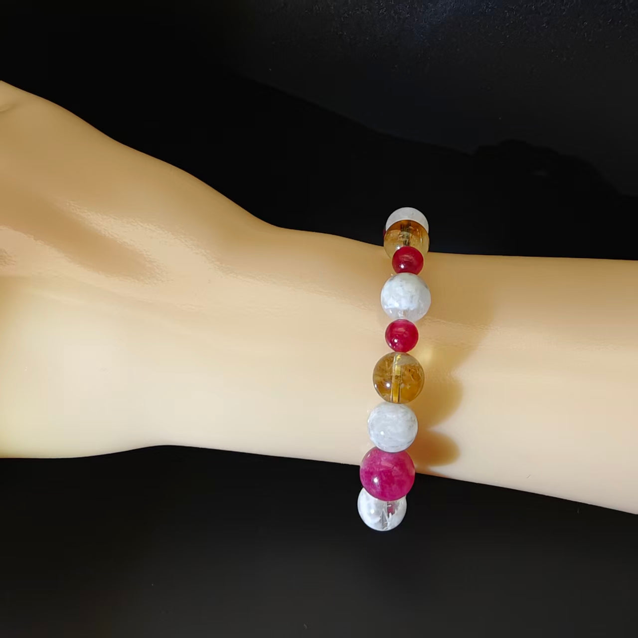 OneCrystal-Zodiac NHE Flow Crystal Beads Series Aquarius-Momentum Bracelet-*Flow Navigator*