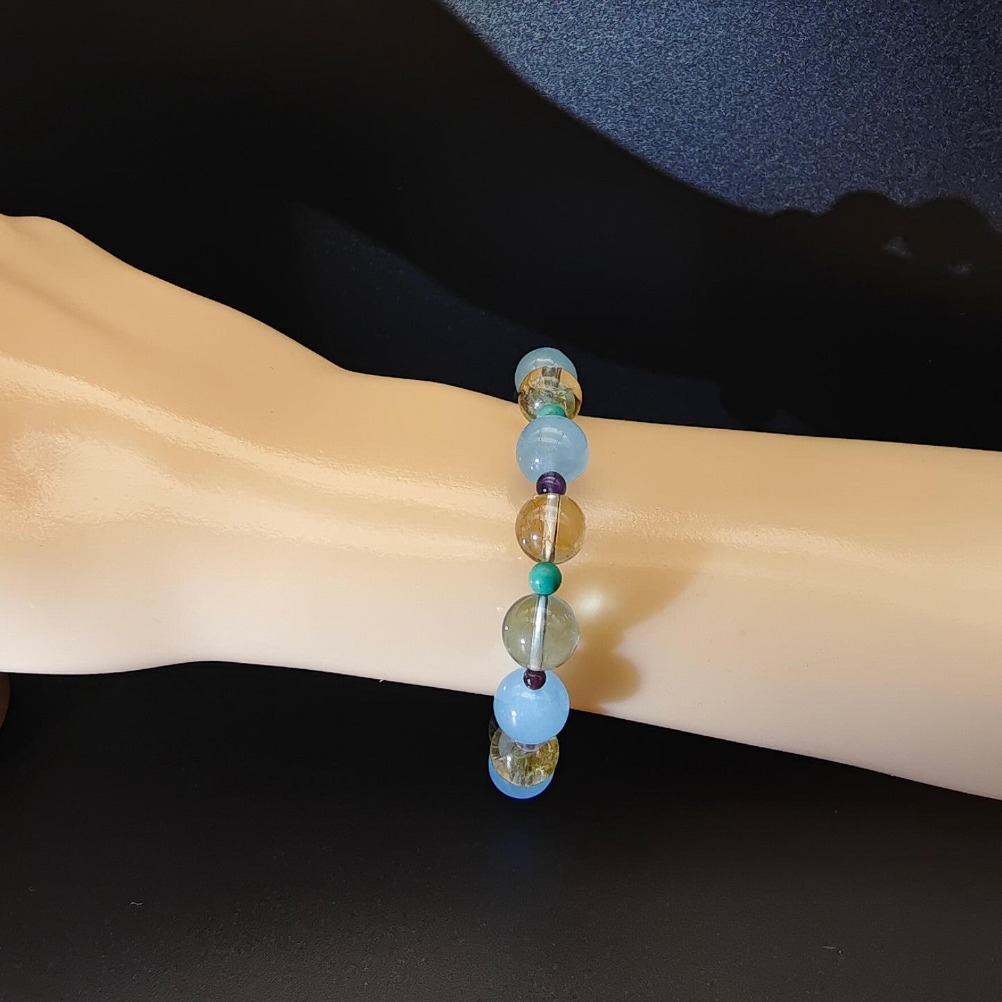 OneCrystal-Zodiac NHE Flow Crystal Beads Series Capricorn-HeartFire Bracelet-*Soul Sister*