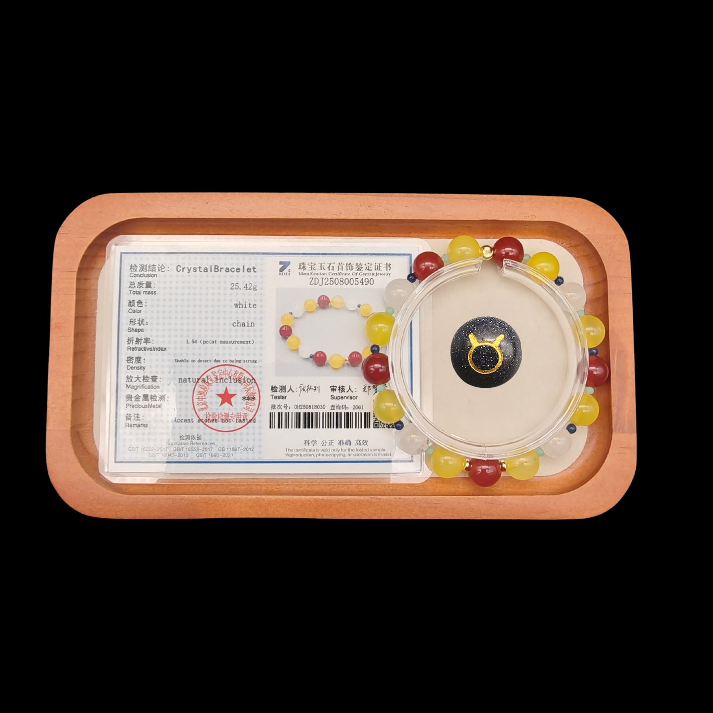 OneCrystal-Zodiac NHE Flow Crystal Beads Series Taurus-Vitality Bracelet-*Earth Anchor*