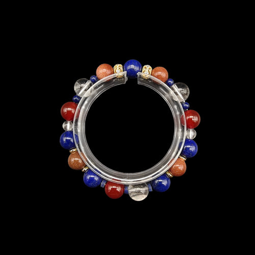 OneCrystal-Zodiac NHE Flow Crystal Beads Series Capricorn-Momentum Bracelet-*Destiny Key*