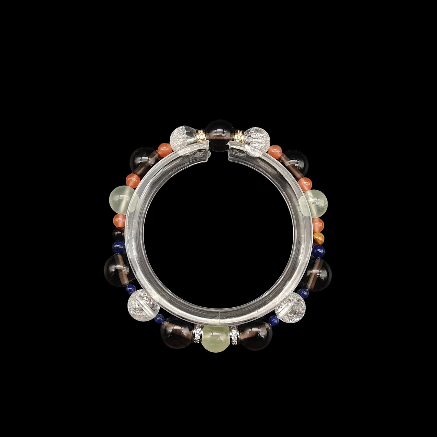 OneCrystal-Zodiac NHE Flow Crystal Beads Series Capricorn-Vitality Bracelet-*Gaia's Embrace*