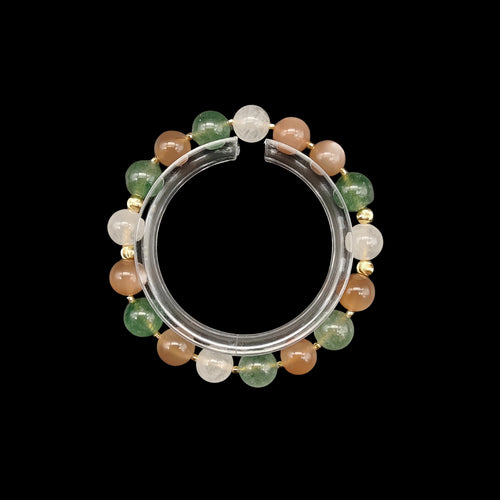 OneCrystal-Zodiac NHE Flow Crystal Beads Series Aries-Vitality Bracelet-*Wildfire Revival*