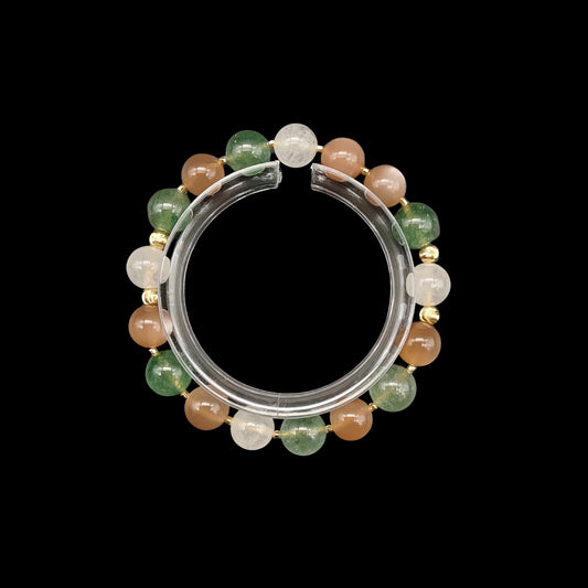 OneCrystal-Zodiac NHE Flow Crystal Beads Series Aries-Vitality Bracelet-*Wildfire Revival*