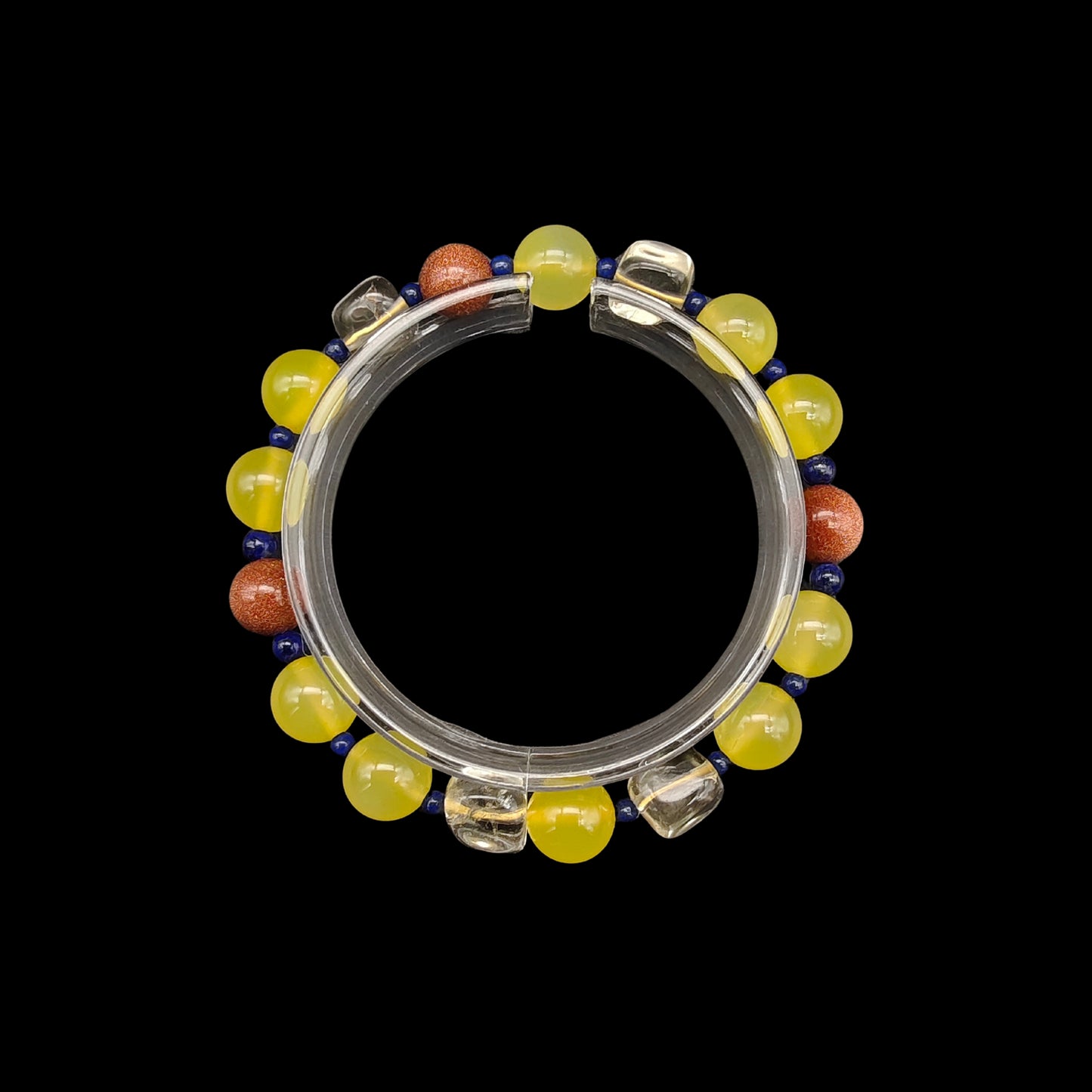 OneCrystal-Zodiac NHE Flow Crystal Beads Series Aries-Momentum Bracelet-*Equator Compass*