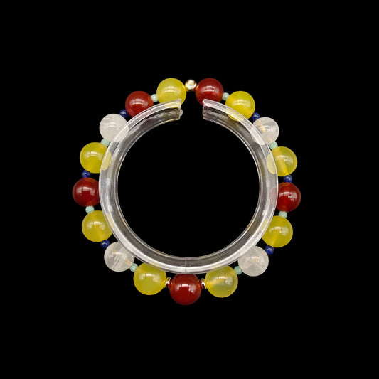 OneCrystal-Zodiac NHE Flow Crystal Beads Series Taurus-Vitality Bracelet-*Earth Anchor*