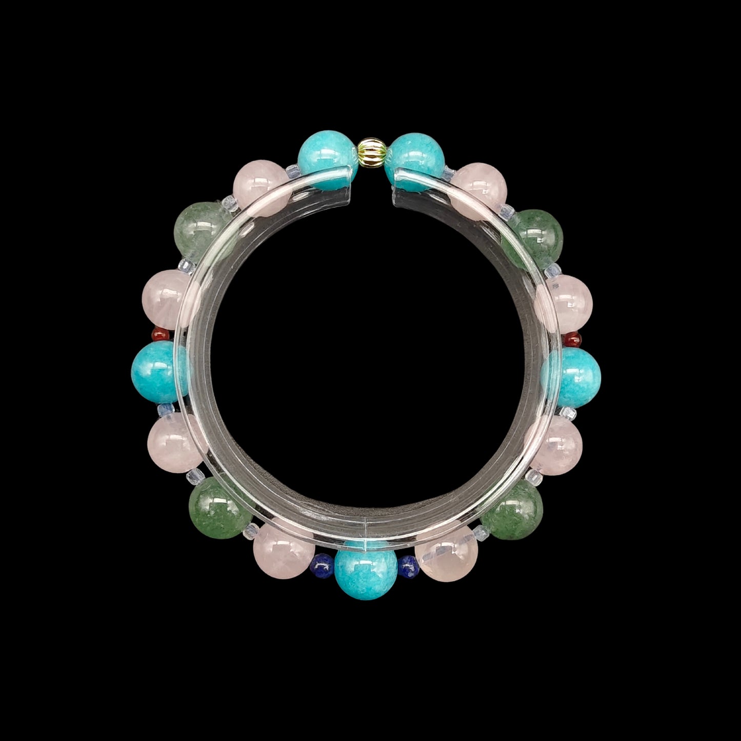 OneCrystal-Zodiac NHE Flow Crystal Beads Series Gemini-HeartFire Bracelet-*Spark Dialogue*