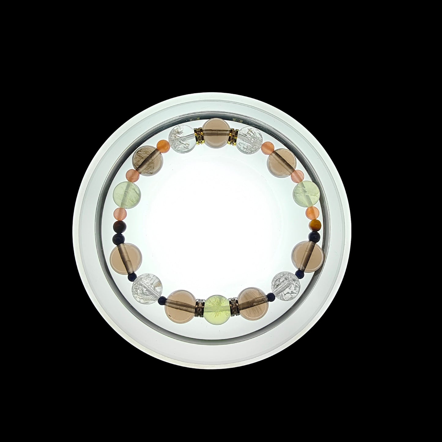 OneCrystal-Zodiac NHE Flow Crystal Beads Series Capricorn-Vitality Bracelet-*Gaia's Embrace*