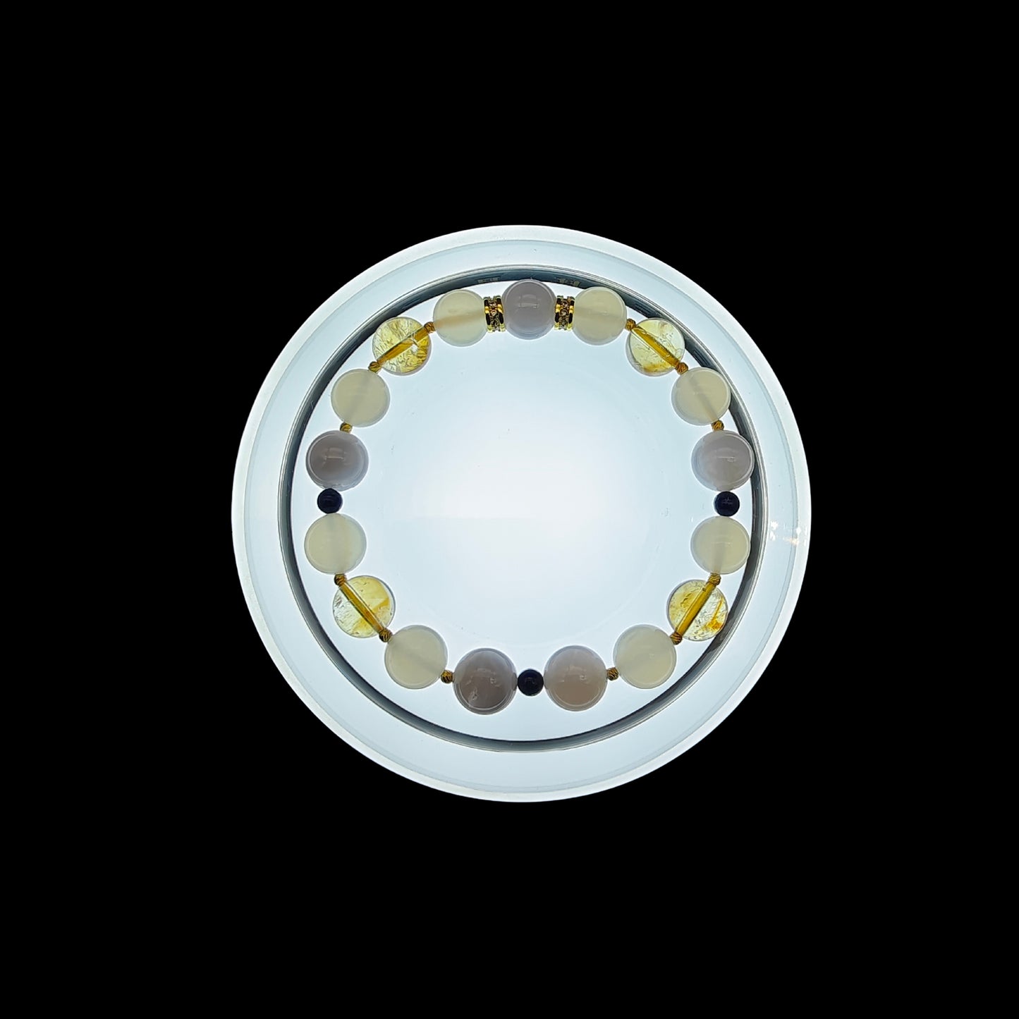 OneCrystal-Zodiac NHE Flow Crystal Beads Series Pisces-Momentum Bracelet-*Tide Guide*