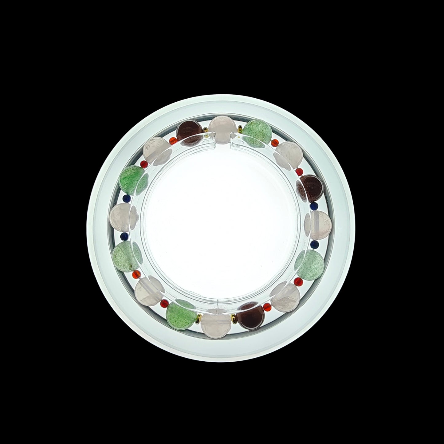 OneCrystal-Zodiac NHE Flow Crystal Beads Series Taurus-HeartFire Bracelet-*Honey Glaze*