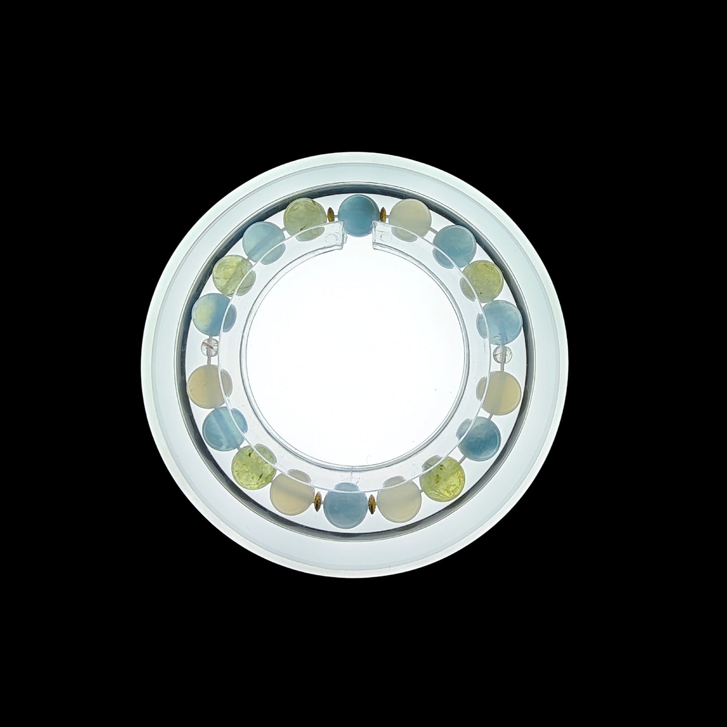 OneCrystal-Zodiac NHE Flow Crystal Beads Series Gemini-Vitality Bracelet-*Dawn Whisper*