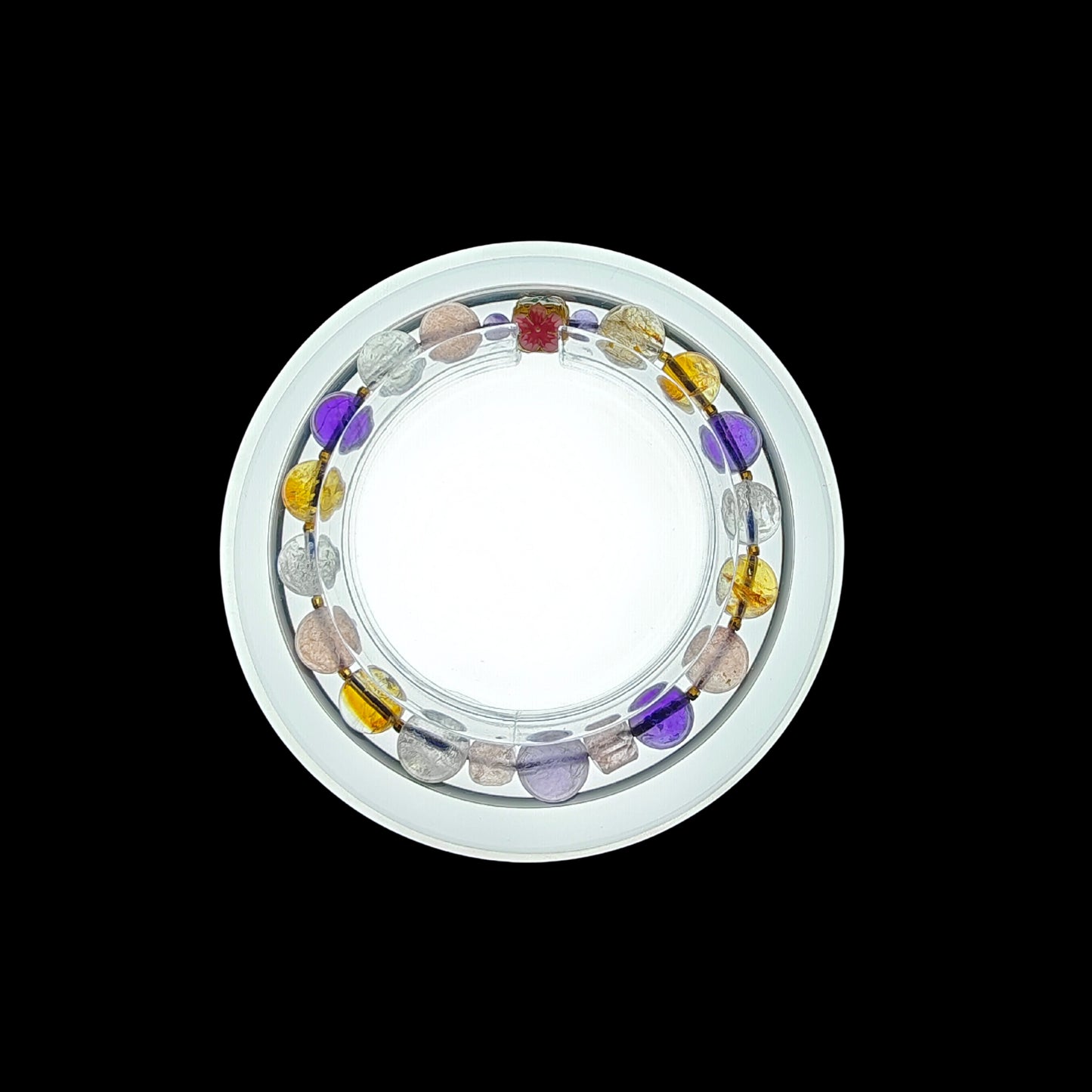 OneCrystal-Zodiac NHE Flow Crystal Beads Series Gemini-Alignment Bracelet-*Celestial Strings*