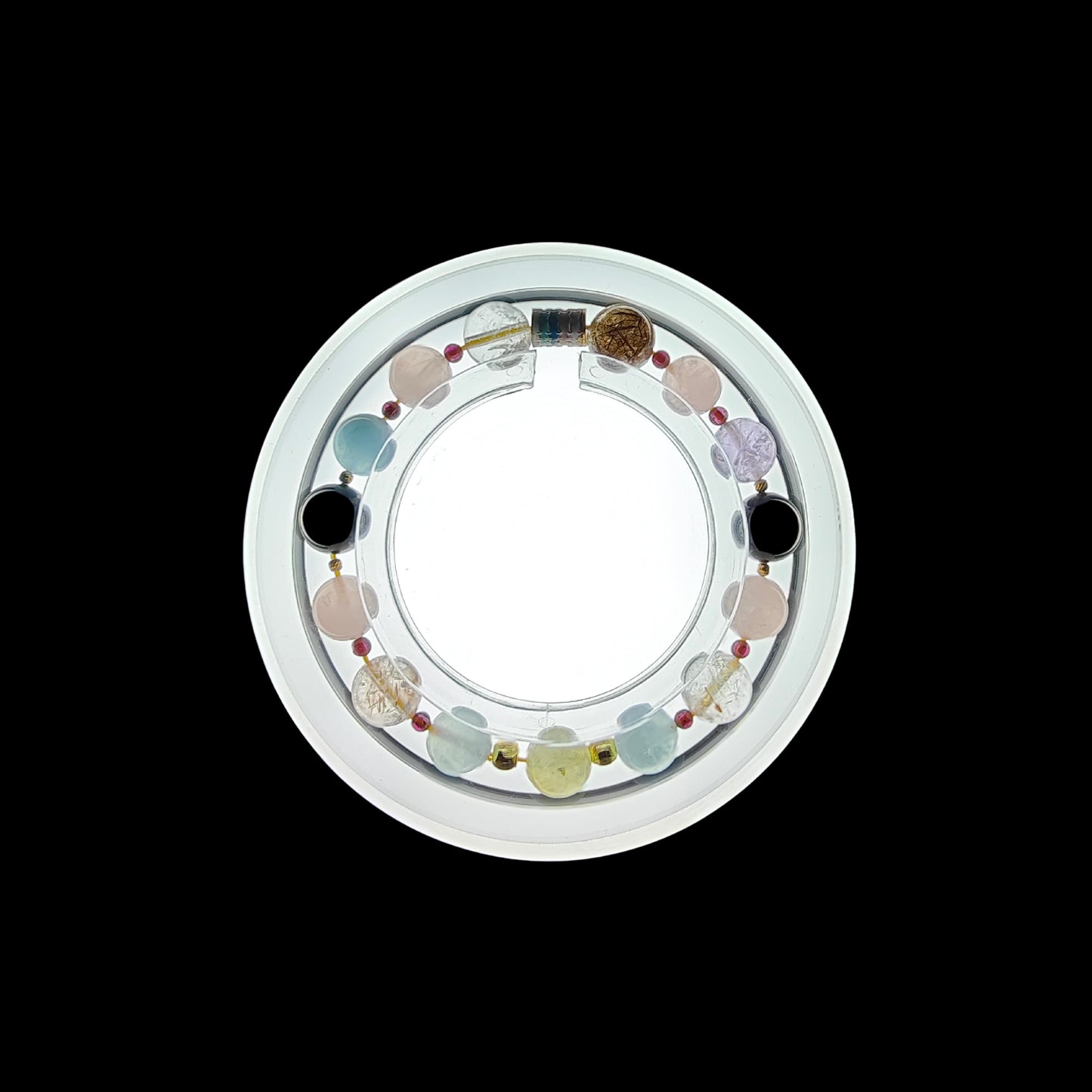 OneCrystal-Zodiac NHE Flow Crystal Beads Series Cancer-Alignment Bracelet-*Moonrise Symphony*