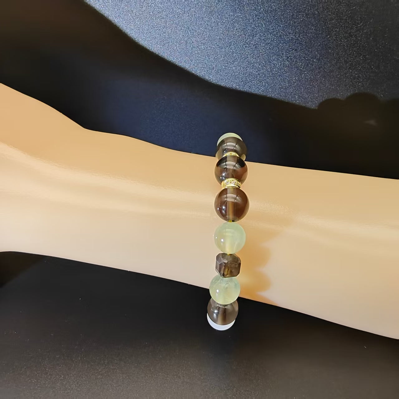 OneCrystal-Zodiac NHE Flow Crystal Beads Series Virgo-Vitality Bracelet-*Earth Pulse*