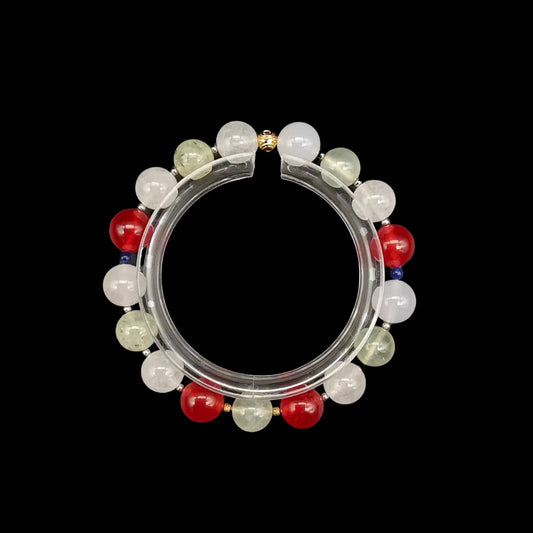 OneCrystal-Zodiac NHE Flow Crystal Beads Series Libra-Vitality Bracelet-*Golden Glow*