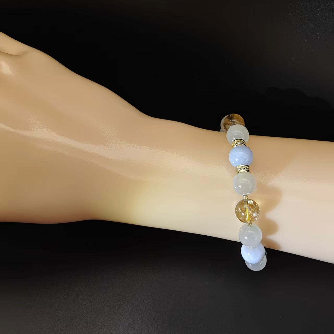 OneCrystal-Zodiac NHE Flow Crystal Beads Series Pisces-Momentum Bracelet-*Tide Guide*