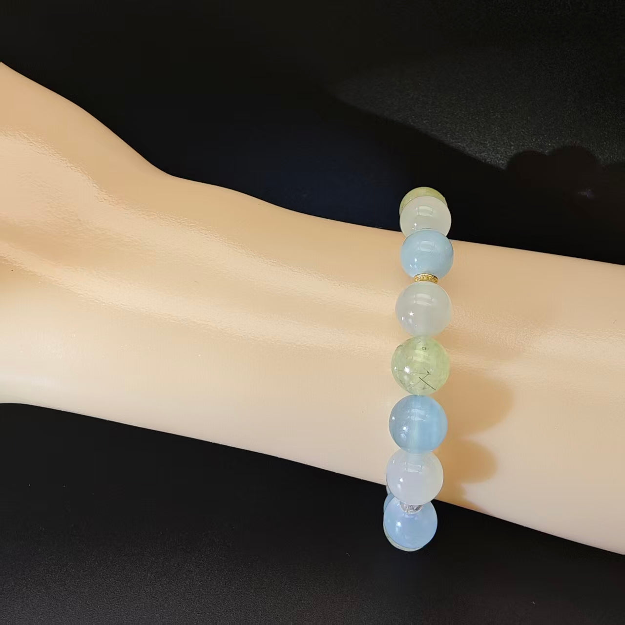 OneCrystal-Zodiac NHE Flow Crystal Beads Series Gemini-Vitality Bracelet-*Dawn Whisper*