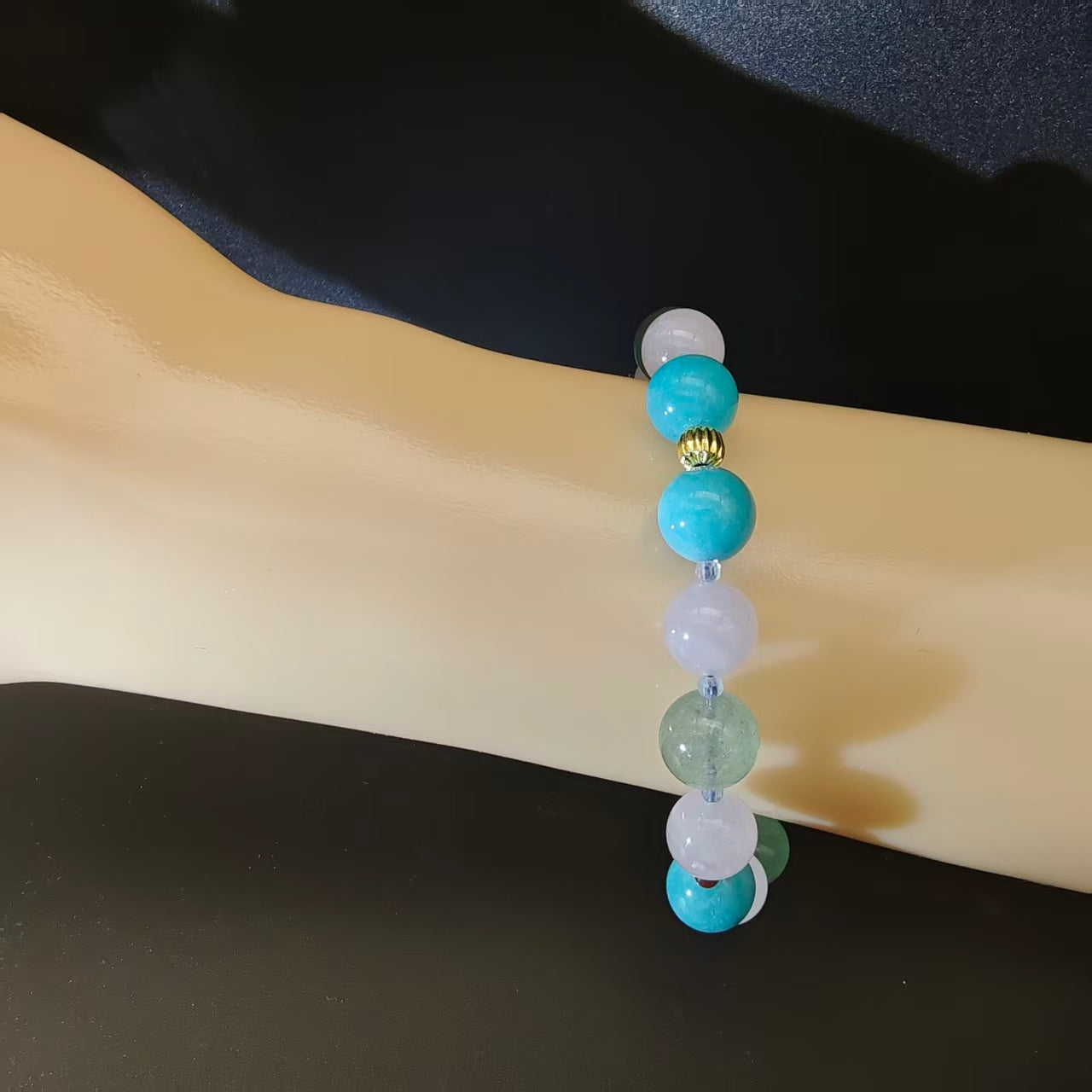 OneCrystal-Zodiac NHE Flow Crystal Beads Series Gemini-HeartFire Bracelet-*Spark Dialogue*