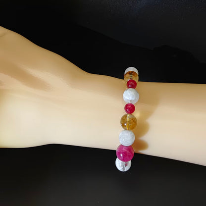 OneCrystal-Zodiac NHE Flow Crystal Beads Series Aquarius-Momentum Bracelet-*Flow Navigator*