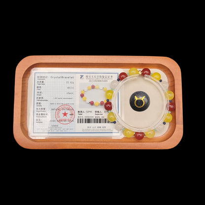 OneCrystal-Zodiac NHE Flow Crystal Beads Series Taurus-Vitality Bracelet-*Earth Anchor*