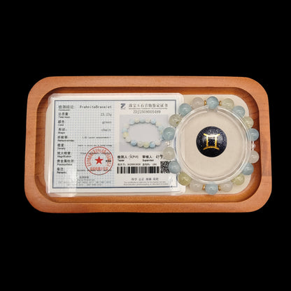 OneCrystal-Zodiac NHE Flow Crystal Beads Series Gemini-Vitality Bracelet-*Dawn Whisper*