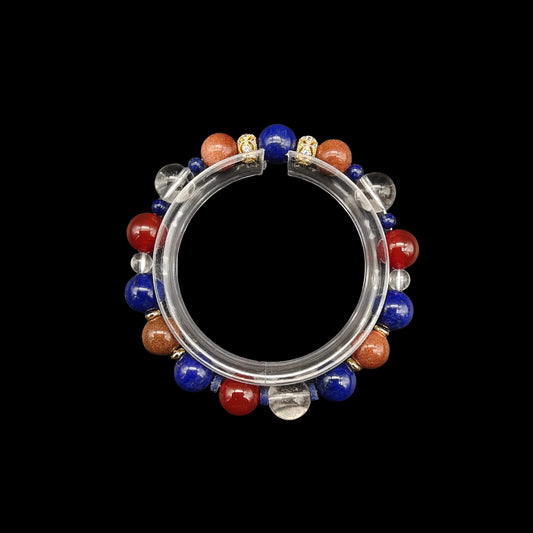 OneCrystal-Zodiac NHE Flow Crystal Beads Series Capricorn-Momentum Bracelet-*Destiny Key*