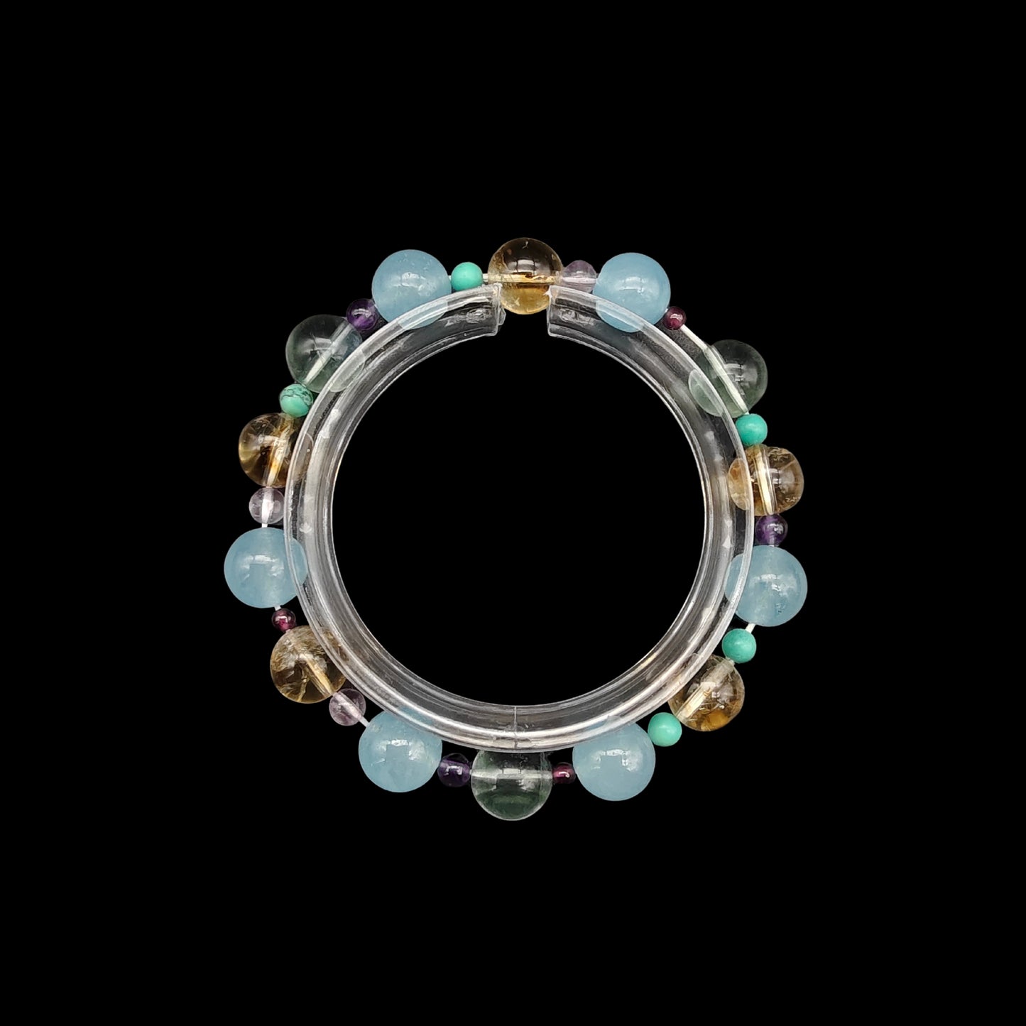 OneCrystal-Zodiac NHE Flow Crystal Beads Series Capricorn-HeartFire Bracelet-*Soul Sister*