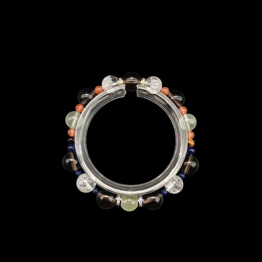 OneCrystal-Zodiac NHE Flow Crystal Beads Series Capricorn-Vitality Bracelet-*Gaia's Embrace*