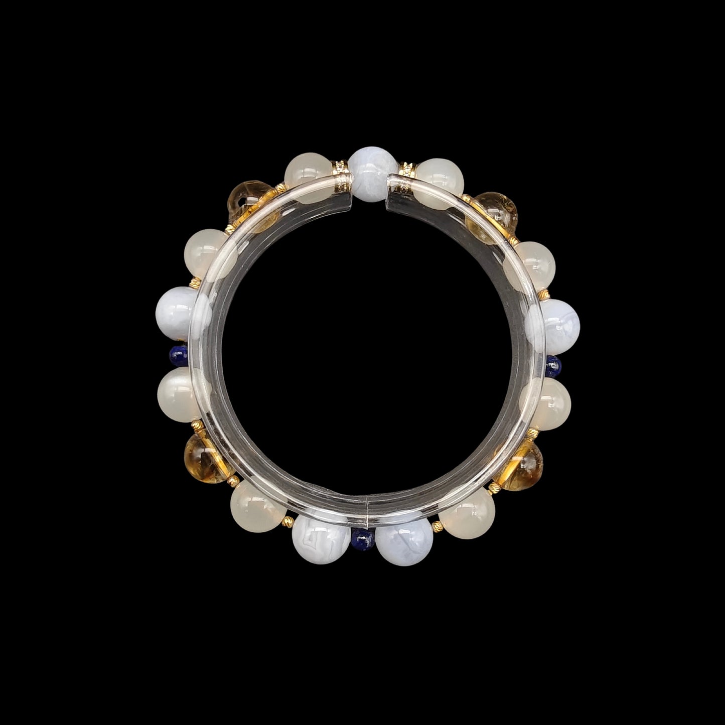 OneCrystal-Zodiac NHE Flow Crystal Beads Series Pisces-Momentum Bracelet-*Tide Guide*