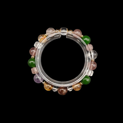 OneCrystal-Zodiac NHE Flow Crystal Beads Series Pisces-Alignment Bracelet-*Ocean Alchemy*