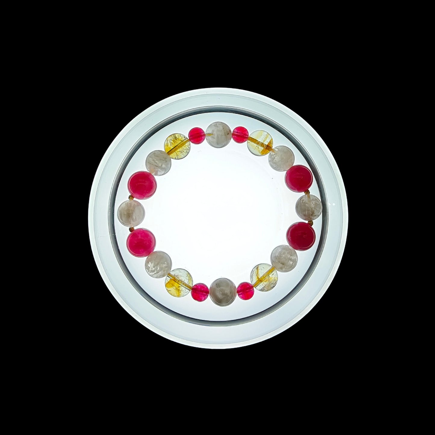 OneCrystal-Zodiac NHE Flow Crystal Beads Series Aquarius-Momentum Bracelet-*Flow Navigator*