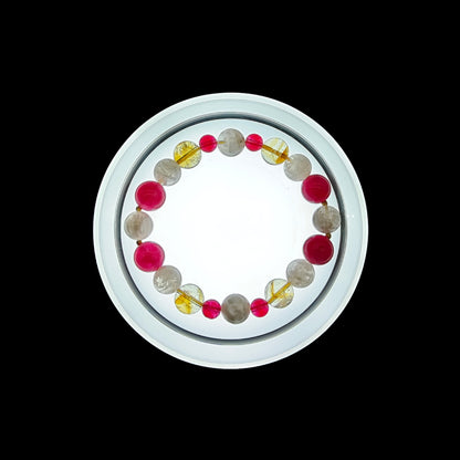 OneCrystal-Zodiac NHE Flow Crystal Beads Series Aquarius-Momentum Bracelet-*Flow Navigator*