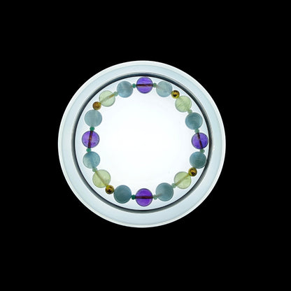 OneCrystal-Zodiac NHE Flow Crystal Beads Series Pisces-Vitality Bracelet-*Dewdrop Healing*