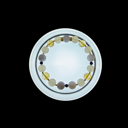 OneCrystal-Zodiac NHE Flow Crystal Beads Series Pisces-Momentum Bracelet-*Tide Guide*