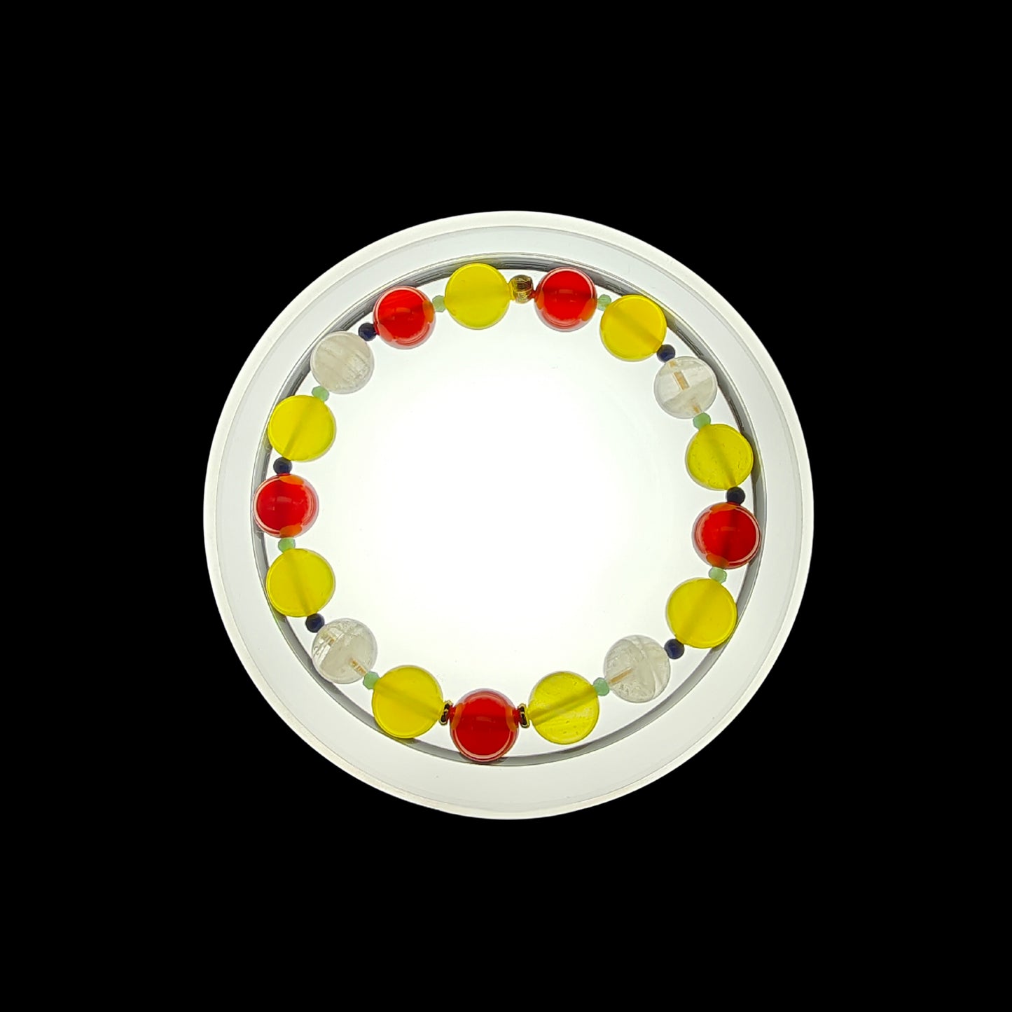 OneCrystal-Zodiac NHE Flow Crystal Beads Series Taurus-Vitality Bracelet-*Earth Anchor*