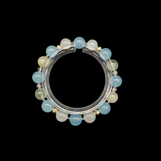 OneCrystal-Zodiac NHE Flow Crystal Beads Series Cancer-Vitality Bracelet-*Tidal Soothe*