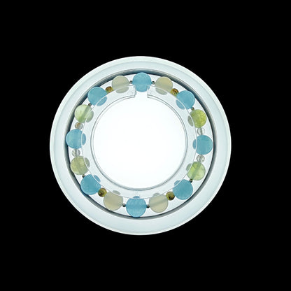 OneCrystal-Zodiac NHE Flow Crystal Beads Series Cancer-Vitality Bracelet-*Tidal Soothe*