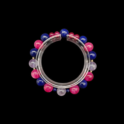OneCrystal-Zodiac NHE Flow Crystal Beads Series Cancer-HeartFire Bracelet-*Nest Ward*