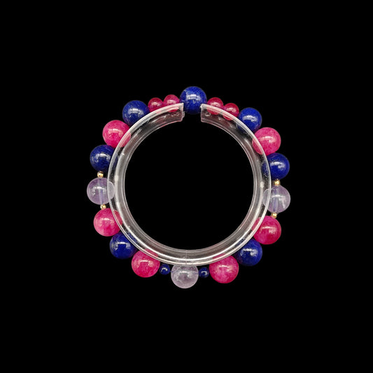OneCrystal-Zodiac NHE Flow Crystal Beads Series Cancer-HeartFire Bracelet-*Nest Ward*