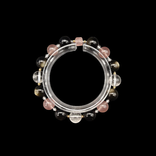 OneCrystal-Zodiac NHE Flow Crystal Beads Series Cancer-Momentum Bracelet-*Harbor Axis*