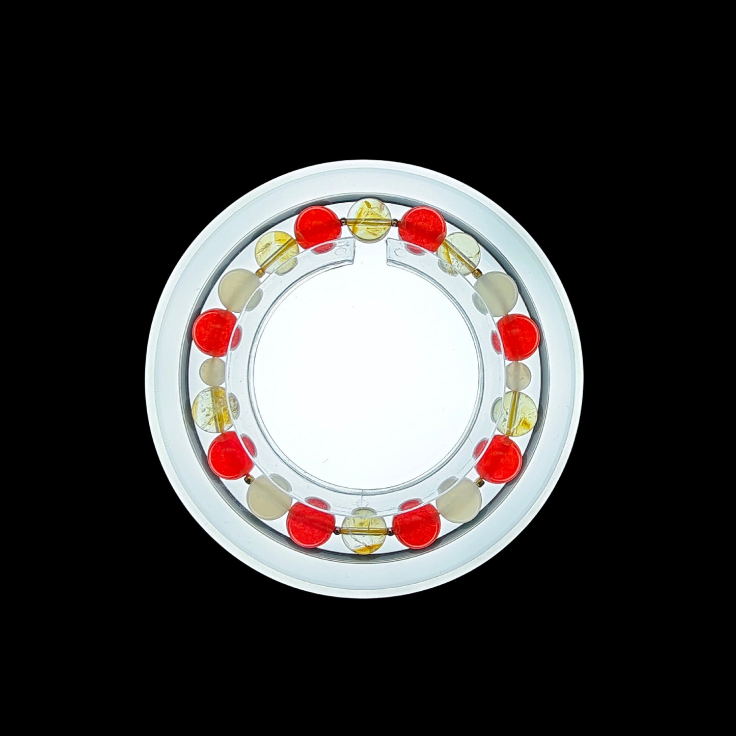 OneCrystal-Zodiac NHE Flow Crystal Beads Series Leo-Vitality Bracelet-*Sunrise Ignition*