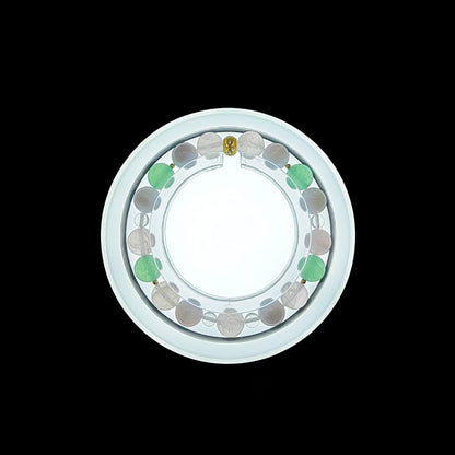 OneCrystal-Zodiac NHE Flow Crystal Beads Series Virgo-HeartFire Bracelet-*Honey Dawn*