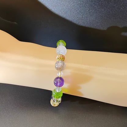 OneCrystal-Zodiac NHE Flow Crystal Beads Series Virgo-Alignment Bracelet-*Harmony Bloom*