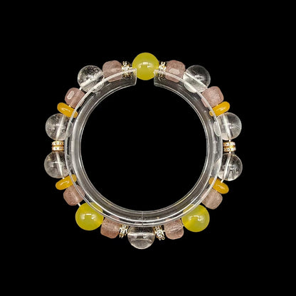 OneCrystal-Zodiac NHE Flow Crystal Beads Series Libra-Momentum Bracelet-*Hourglass Flow*