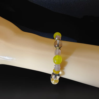 OneCrystal-Zodiac NHE Flow Crystal Beads Series Libra-Momentum Bracelet-*Hourglass Flow*