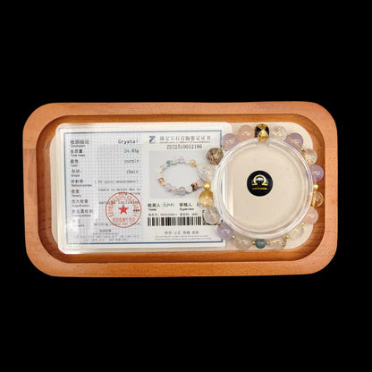 OneCrystal-Zodiac NHE Flow Crystal Beads Series Libra-Alignment Bracelet-*Galactic Balance*