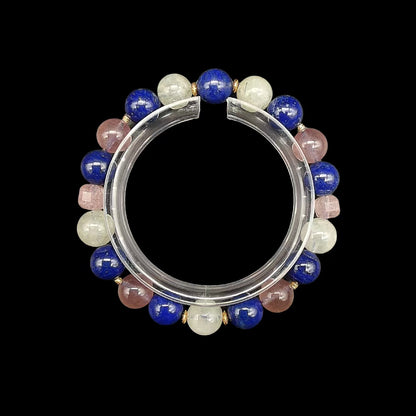 OneCrystal-Zodiac NHE Flow Crystal Beads Series Scorpio-HeartFire Bracelet-*Vulnerable Embrace*