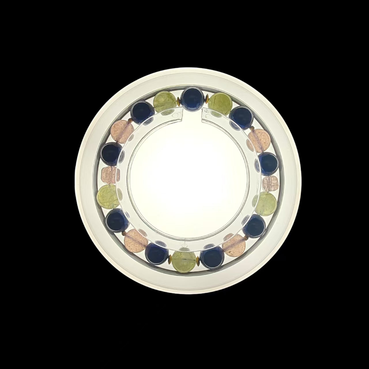 OneCrystal-Zodiac NHE Flow Crystal Beads Series Scorpio-HeartFire Bracelet-*Vulnerable Embrace*