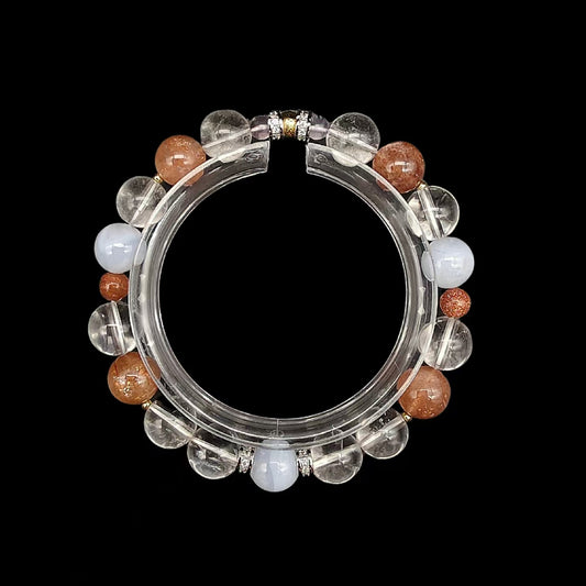 OneCrystal-Zodiac NHE Flow Crystal Beads Series Scorpio-Momentum Bracelet-*Phoenix Compass*