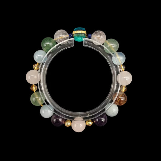 OneCrystal-Zodiac NHE Flow Crystal Beads Series Scorpio-Alignment Bracelet-*Eternal Forge*