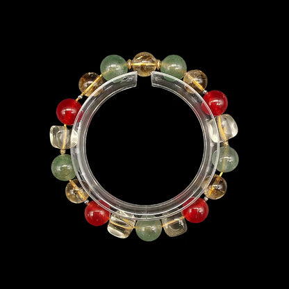 OneCrystal-Zodiac NHE Flow Crystal Beads Series Sagittarius-Vitality Bracelet-*Earth Pulse*